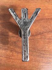 Möbelgriff Man-Elhaz- Rune Unikat Edelstahl 5 cm Runen Odin Thor Knauf Skull