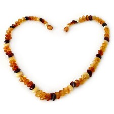 Bernstein Kette Halskette Amber Modern 100% Naturbernstein K569