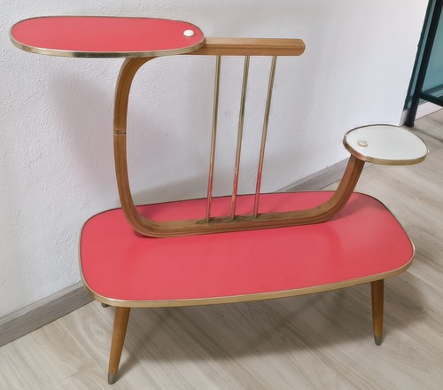 Vintage blumenbank nierentisch - vintage,