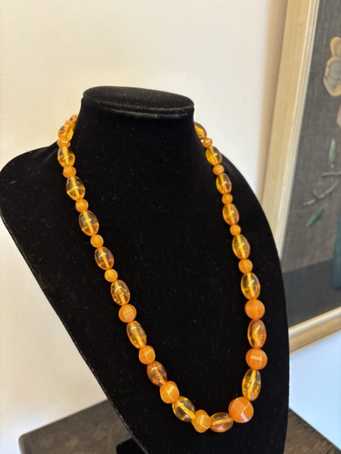 Vintage bernsteinkette - vintage,