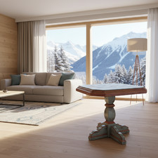 Voglauer Anno 1700 Couchtisch Tisch Wohnzimmer klein Holztisch Tischchen altblau