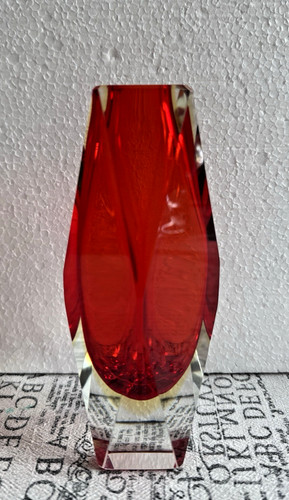 Murano glas blockvase - murano,