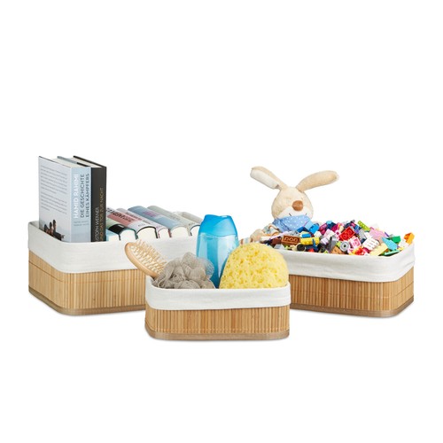 Regalkorb set bambus