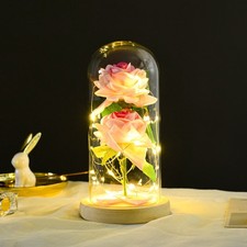 LED Ewige Rose im Glas für