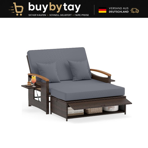 Sonnenliege polyrattan - sonnenliege,
