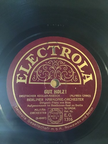 Electrola schellackplatte - electrola,