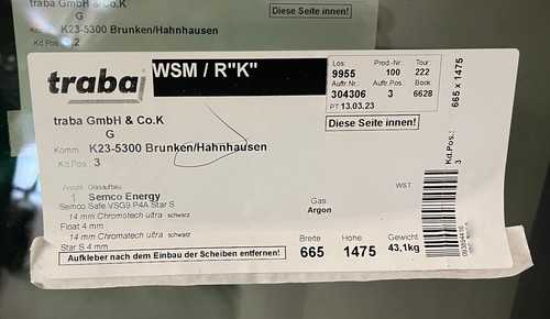 Fach fensterscheiben - 3-fach,