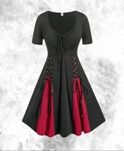 Neu gothic schwarz rot - &,
