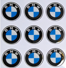 1x BMW AUFKLEBER 3D DOMING AUTOAUFKLEBER STICKER BLAU WEISS SCHWARZ 5cm RUND NEU