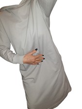 ?Zara?extralangesSweatkleid?hellgrau?kapuze?leichteQualität*Schlankw?GrM38