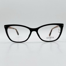 Guess Brille Damen oval schwarz braun cateye Logo Mod. GU2668 NEU