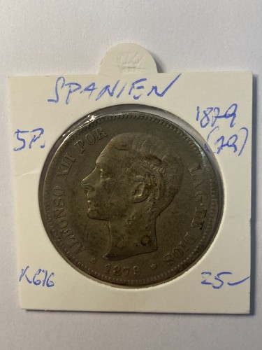 Spanien pesetas 1879 alfonso - spanien,