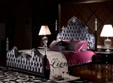 Bett im Barockstil Samt