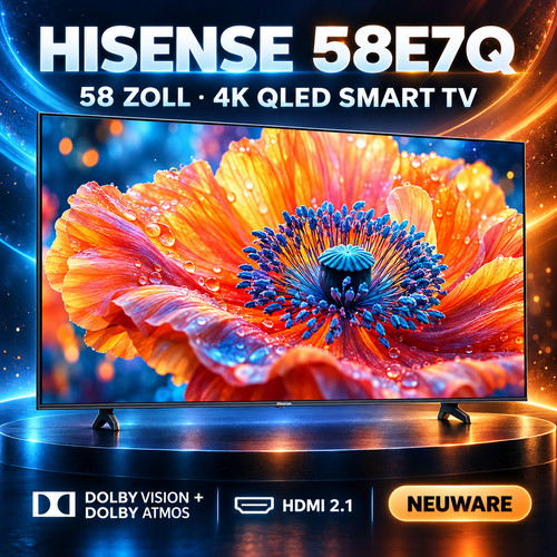 Hisense 58e7q zoll qled - 58e7q, 4k