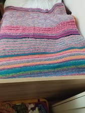 Tagesdecke Bettüberwurf 140x180, Steppdecke, Blau Weiß Gestreift