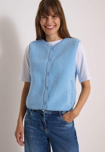 Cecil teddy weste mit - -, teddy-weste