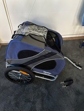 Hundeanhänger Fahrradanhänger M Blau wenig genutzt -Extra Matratze -Neuwertig