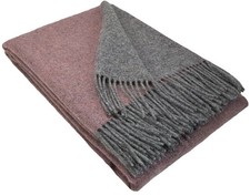 Wolldecke 140x200cm  Schurwolle Plaid Kuscheldecke Decke 100% Wolle