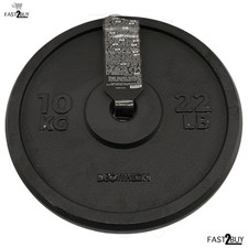 DECATHLON Gewichtsscheibe 10kg – Gusseisen Hantelscheibe Ø28mm