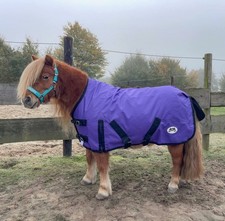 Neue Shetty/Pony Regendecke/Outdoordecke 80cm 100g Füllung Mit Highneck 