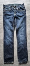 Dark blue used - jeans, mit