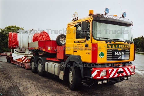Lkw foto man 460a tieflader - fe,