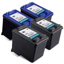 4PK HP 56 57 Ink Cartridge