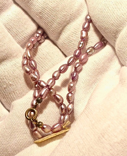 Filigrane vintage perlenkette - vintage,