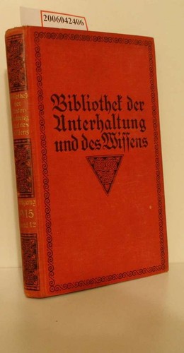 Bibliothek der unterhaltung - der,