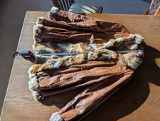 Vintage Lederjacke mit echtem