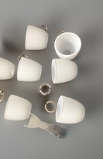 6x Lampenschirm g9 Ersatz Kugel Glas weiß matt Schirm Ø60mm H 55mm L Ø22mm +Ring