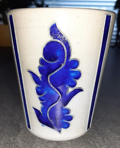Alter weinbecher grau blau - alter,