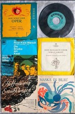 DDR LP Vinyl 7" 7 Zoll Single Platten Eterna Oper Fidelio Nabucco Zauberflöte