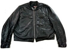 BROOKS Cafe Racer US Biker Harley Motorrad Lederjacke 60 XXL