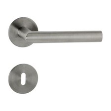 Drückergarnitur New Orleans flache Rosette Flachrosette Türgriff Edelstahl