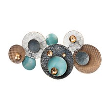 Wandbild Wanddeko 3D -RETRO-  aus Metall - in dezenter Farbgebung - ca 135x65 cm