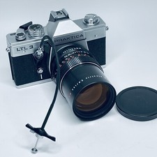Praktica LTL 3 Spiegelreflexkamera Made in GDR mit Pentacon 2,8/135mm Objektiv Pfeilfernbedienung