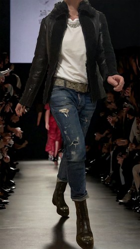 Gucci lederjacke shearling - gucci,