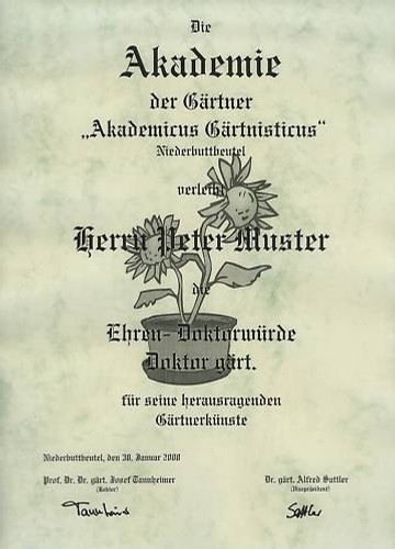 Diplom urkunde ehren - diplom, doktor