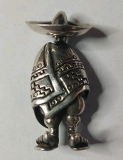 Mexikaner Figur  Silber 925.  