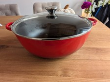 Le Creuset Wok 32cm Red with