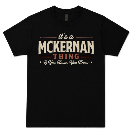 Mckernan thing if you - it's,