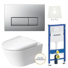 Geberit Duofix Vorwandelement Duravit WC spülrandlos Beschichtung Drückerplatte 
