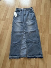 cooler langer Jeans - Rock mit