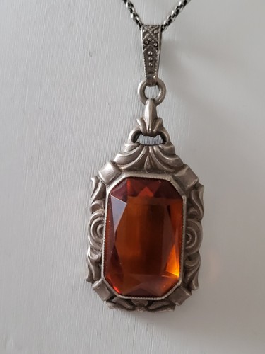 Jugendstil silber anhänger - jugendstil,