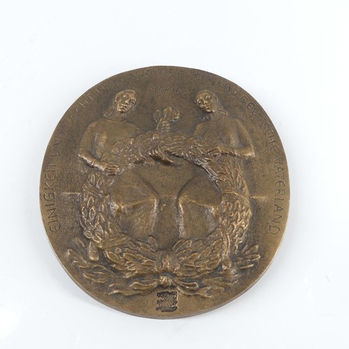 Große bronze jahresplakette - große,