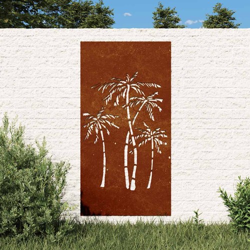Garten wanddeko palmen - garten, palmen-design