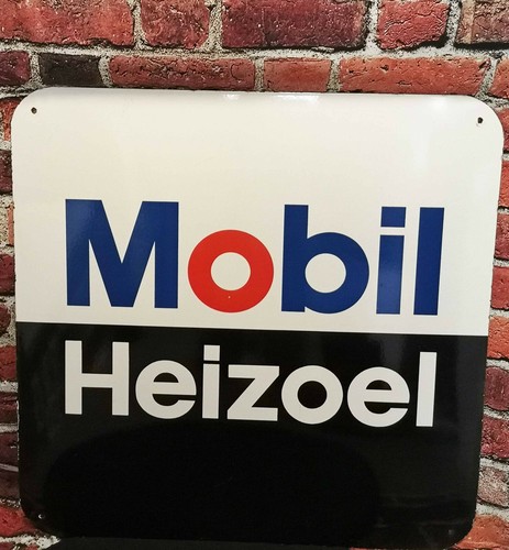 Mobil heizoel emailschild - mobil,