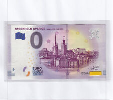 Stockholm Sverige - KEAA 2019-1 -  Gamla Stan - Old Town - 0 Euroschein Souvenir