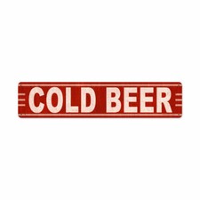 COLD BEER Blechschild 71cm USA